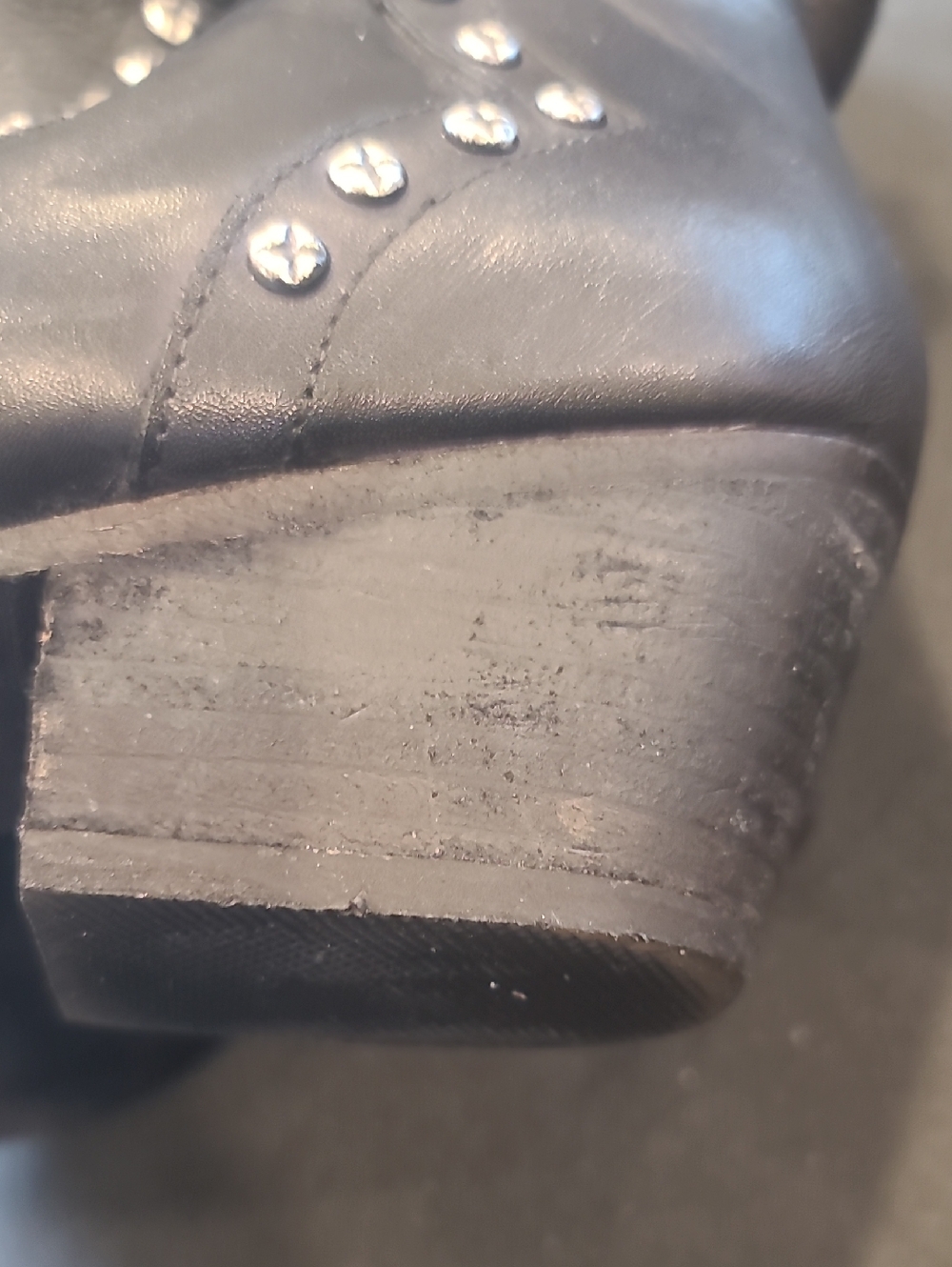 Free People Billy western black leather Boots size 37 Pre Loved - Picture 11 of 13